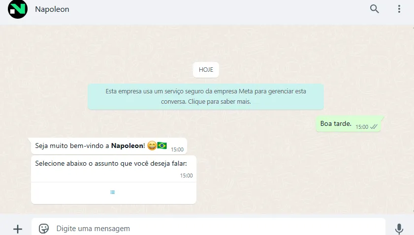 Atendimento da hospedagem Napoleon em canais 24 horas