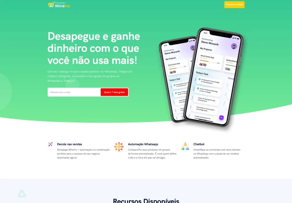 Preview do projeto Desapego Mineiro